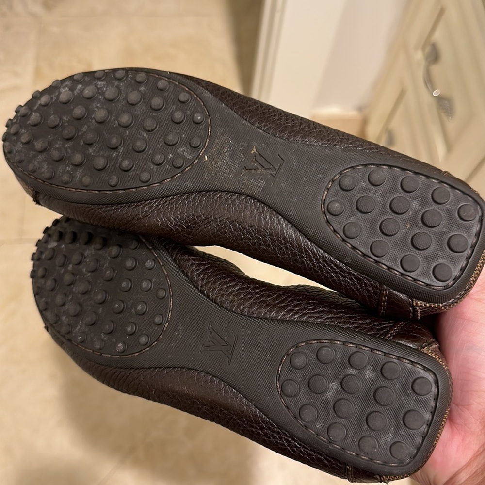 Louis Vuitton Brown Leather flats - Picture 5 of 7